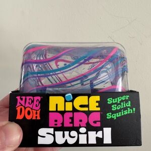 NeeDoh Nice Berg Swirl Blue & Pink New Fast Ship
